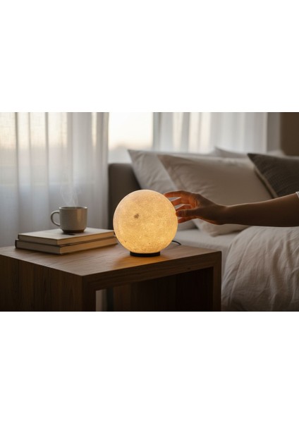 Ay Işığı Gece Lambası – Dekoratif LED Masa Lambası indirimleri