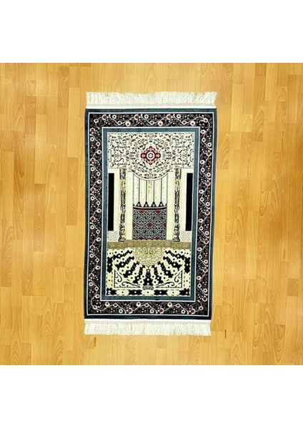 Harem-I Şerif Motifli Ipek Seccade