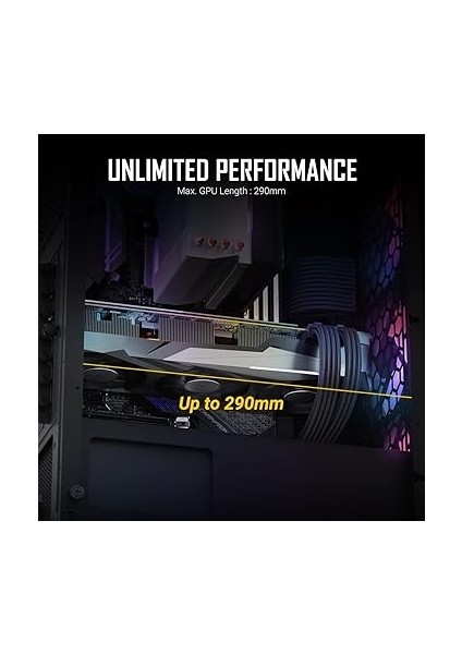 New Gaming NX360 Midi Tower Kasa, Siyah indirimleri