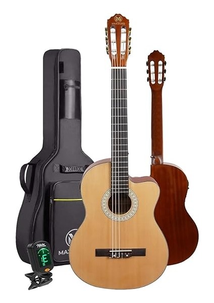 X50-EQ-AMP Profesyonel Masif Ağaç Amfili Elektro Klasik Gitar Seti Üst Segment fiyatları