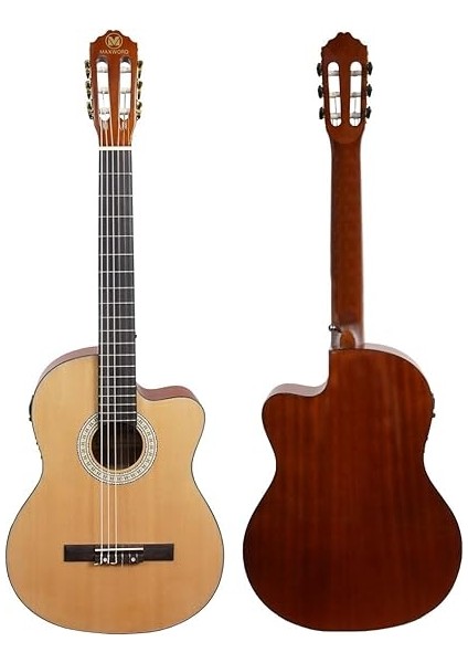 X50-EQ-AMP Profesyonel Masif Ağaç Amfili Elektro Klasik Gitar Seti Üst Segment modelleri