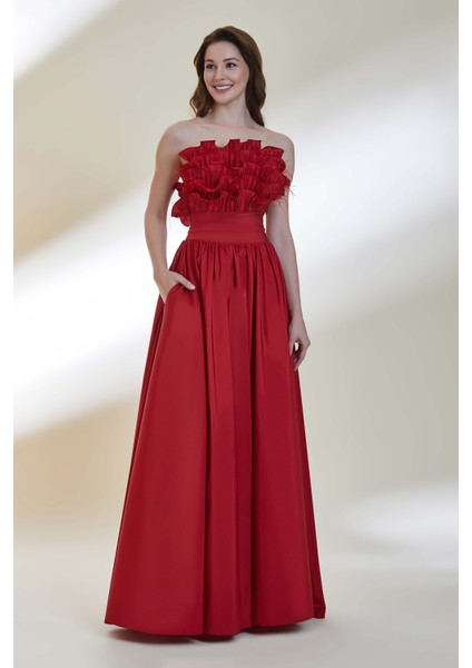 Abiye Elbise 9058-KIRMIZI fiyatları