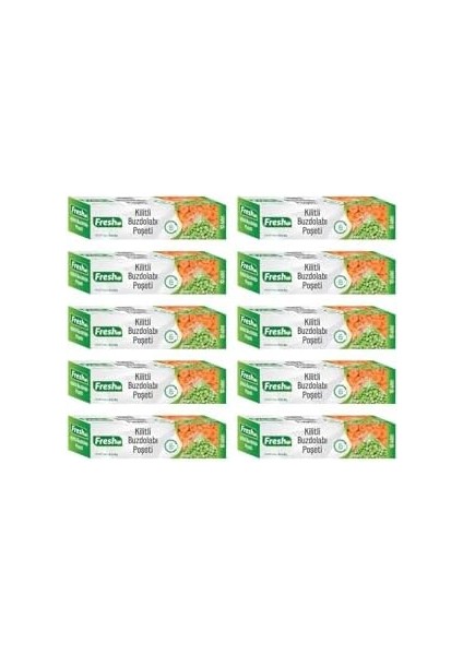 Fresh-Up 19X25CM Ekonomik Kilitli Buzdolabı Poşeti 100 Adet fiyatları