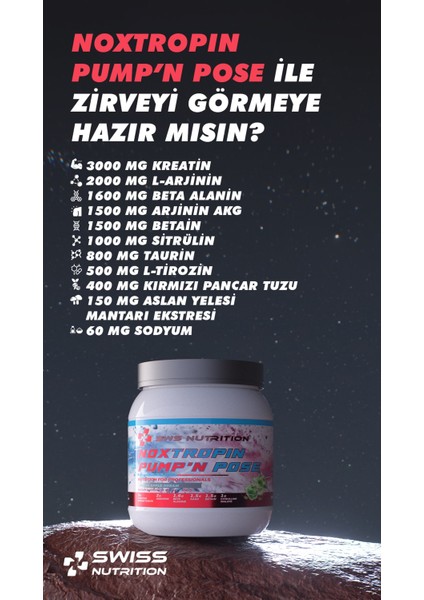 Noxtropin Pump'n Pose | Pre Workout 450 gr 30 Servis Zengin İçerik fiyatları