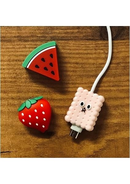 Silikon Koruyucu Iphone Samsung Huawei Kablo Koruyucu - Şarj Aleti Kulaklık Için 4'lü Set fiyatları