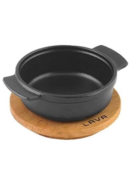 Kabı, Lv Eco Gv 11 K4, Yuvarlak Güveç, Ahşap Altlık, Çap 11 Cm, Dökme Demir, Siyah fiyatları