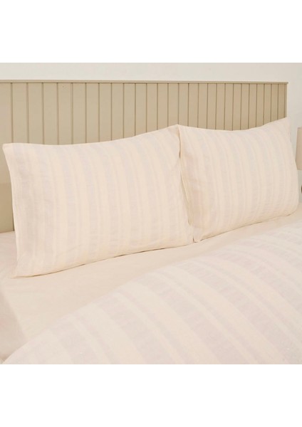 Soft Raye Çift Kişilik Nevresim Takımı - Krem fiyatları