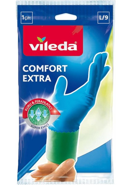 Comfort & Care Eldiven, %100 Doğal Lateks, L
