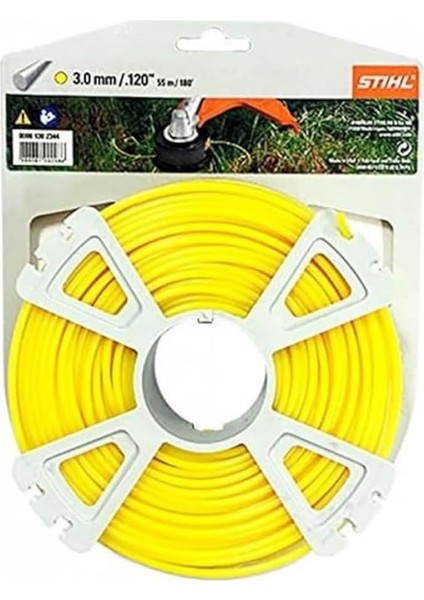 00009302644 Çim Biçme Ipliği Quadr. Ø 3,0 mm x 53 M Çim Biçme Ipliği, 55 M