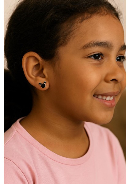 Miki Kulak Çocuk Çelik Cici Küpe