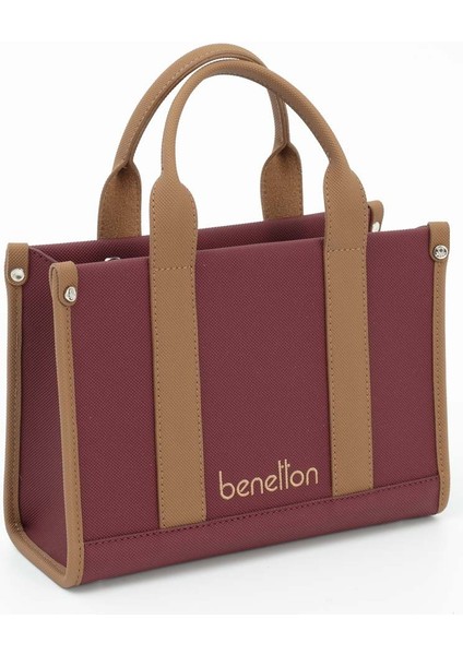 Benetton Kadın Kol Çantası Bordo - Camel BNT1670 modelleri