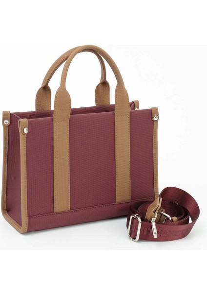 Benetton Kadın Kol Çantası Bordo - Camel BNT1670 fırsatları