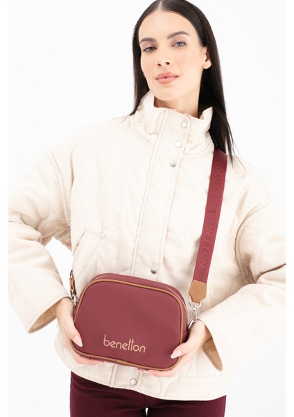 Benetton Kadın Çapraz Çanta Bordo - Camel BNT1648 fiyatları