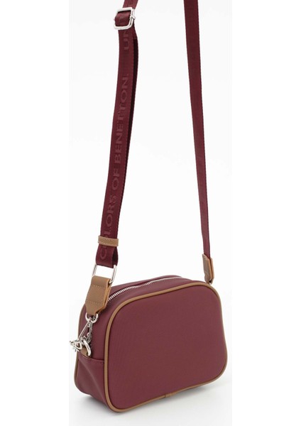 Benetton Kadın Çapraz Çanta Bordo - Camel BNT1648 fırsatları