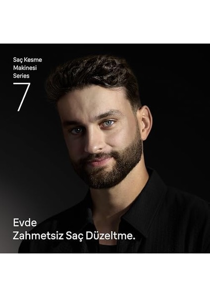 Braun Saç Kesme Makinesi Series 7, +5 Aksesuar, Ömür Boyu Keskin Bıçak, 17 Uzunluk, HC7590 modelleri