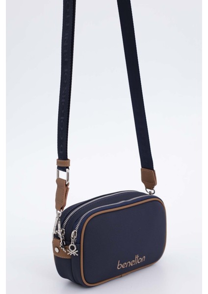 Benetton Kadın Kol Çantası Lacivert-Camel BNT1682 modelleri