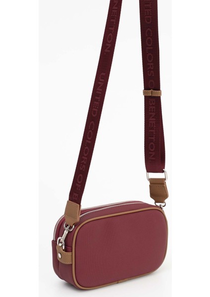 Benetton Kadın Kol Çantası Bordo - Camel BNT1682 fırsatları