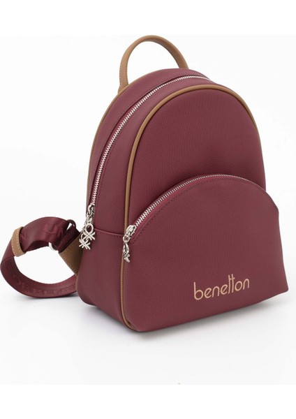 Benetton Kadın Sırt Çantası Bordo - Camel BNT1676 modelleri