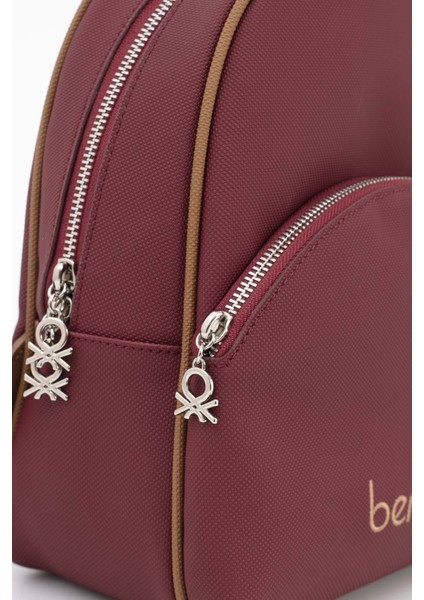 Benetton Kadın Sırt Çantası Bordo - Camel BNT1676 indirimleri