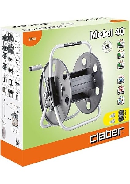 8890 Metal 40 Hortum Makarası Duvara Asılabilir, Metal Yapı modelleri