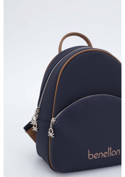 Benetton Kadın Sırt Çantası Lacivert-Camel BNT1676 indirimleri