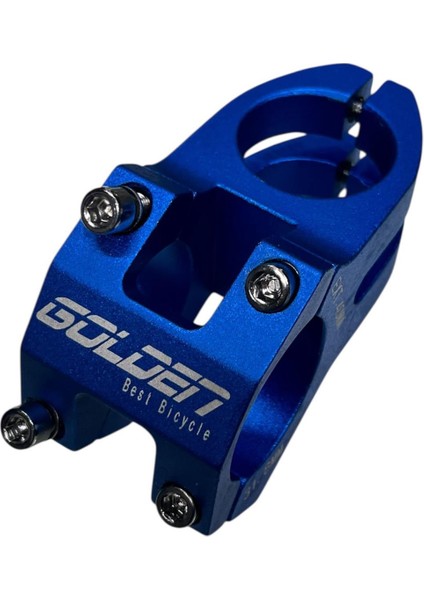 Bisiklet Alüminyum Direksiyon Golden Kısa 40MM Gidon Boğaz Set 78 cm Yedek Parçası Mavi Renk modelleri