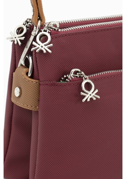 Benetton Kadın Çapraz Çanta Bordo - Camel BNT1667 indirimleri