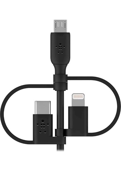Evrensel Kablo (3'ü 1 Arada Usb-C, Lightning, Micro-Usb Şarj Kablosu) Akıllı Telefonları, Tabletleri, Güç Bankalarını ve Daha Fazlasını Şarj Edin (3,3 Ft/1 M) fiyatları