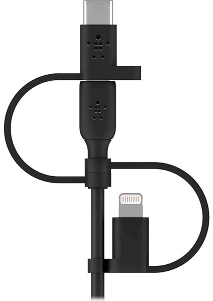 Evrensel Kablo (3'ü 1 Arada Usb-C, Lightning, Micro-Usb Şarj Kablosu) Akıllı Telefonları, Tabletleri, Güç Bankalarını ve Daha Fazlasını Şarj Edin (3,3 Ft/1 M) fırsatları