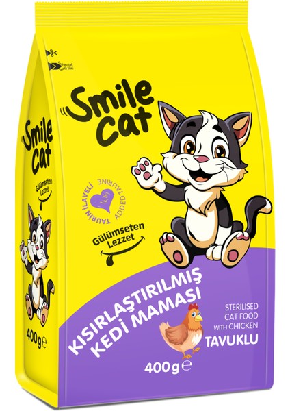 Cat Kısır Kedi Tavuklu 400 G. Kuru Mama