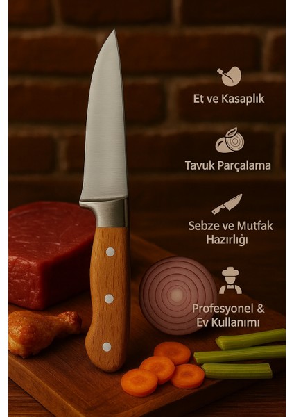 Sürmene Paslanmaz Çelik Kasap Bıçağı 27 cm fırsatları