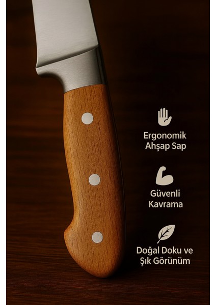 Sürmene Paslanmaz Çelik Kasap Bıçağı 27 cm indirimleri