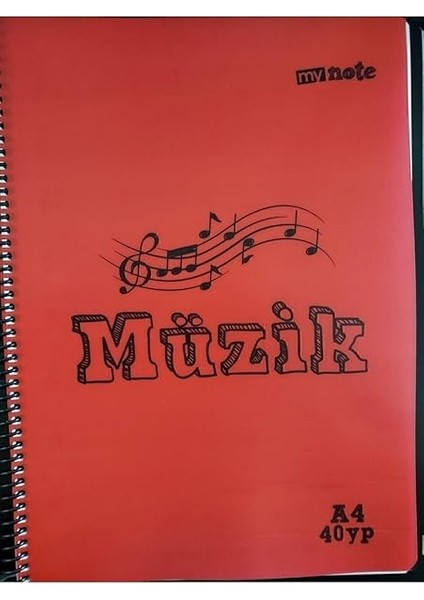 My Note 40 Yaprak Plastik Kapak Spiralli Müzik Defteri(1 Adet) fiyatları