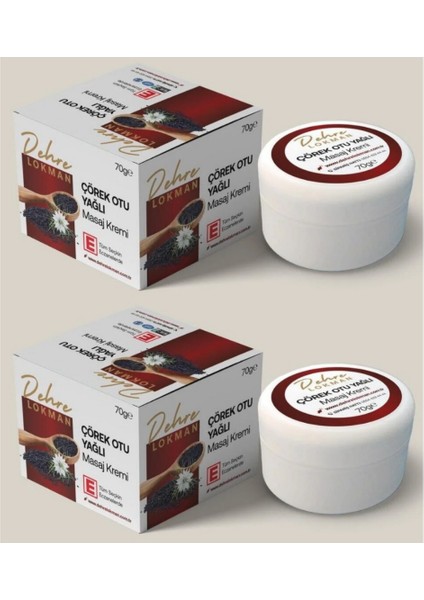 Çörek Otu Yağlı Masaj Kremi 70 gr x 2 Adet