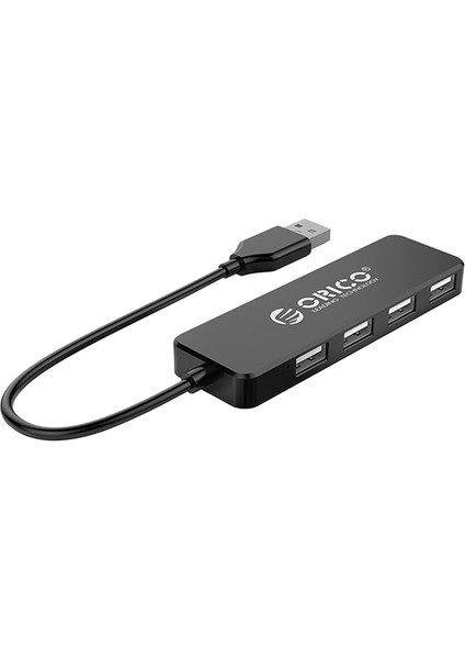 Usb-A Hub 4 Ports USB 2.0 Siyah