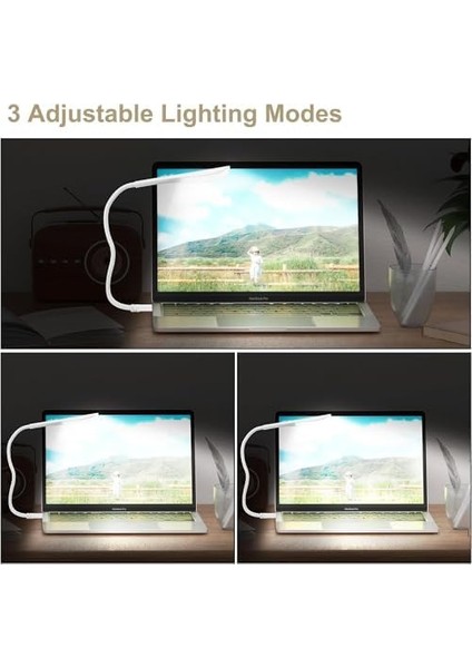USB Lamba, Kısılabilir USB Işık, 2,8W Esnek Klavye Işığı, Pc Bilgisayar Için, 14 LED Inci, 3 Kademeli Ayarlanabilir Parlaklık, Açma/kapama Dokunmatik Şalteri, D10 USB LED (Beyaz) fiyatları