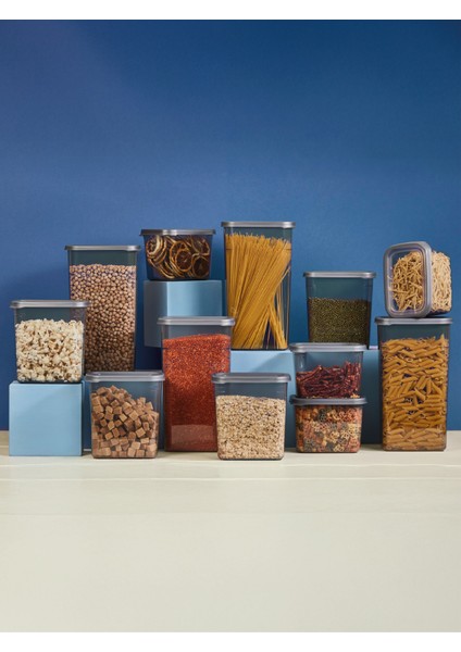 3’lü Saklama Kabı Seti (0,6 Lt + 1,2 Lt + 1,75 Lt) – Şeffaf Kapaklı Erzak ve Gıda Düzenleme Kutusu modelleri