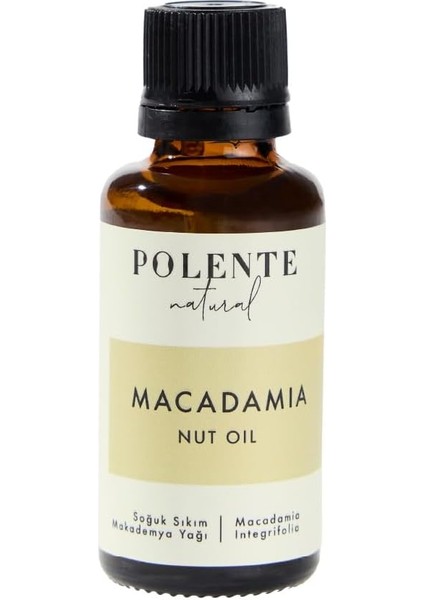Polente Natural - Makademya Cevizi Yağı - Soğuk Sıkım (30 Ml)