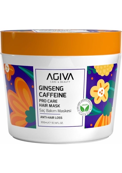 Agıva Care Caff-Ginseng 300ML Saç Maskes