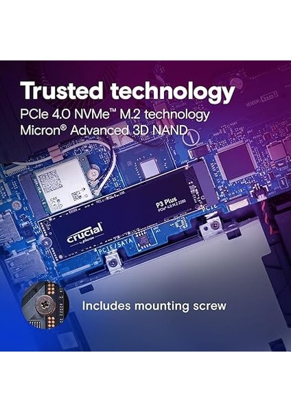 P3 Plus 2tb M.2 Pcıe Gen4 Nvme Dahili SSD - 5000MB/S'YE Kadar - CT2000P3PSSD8 fırsatları