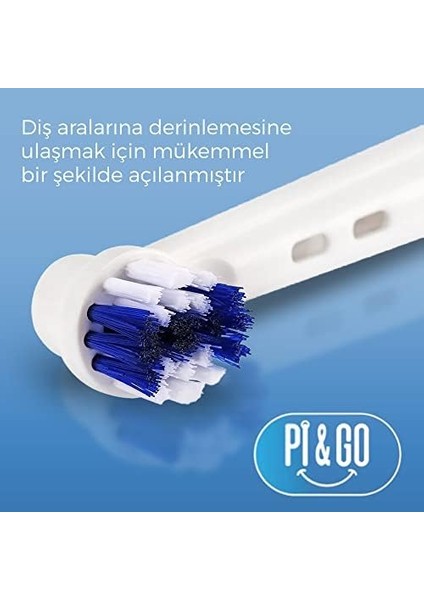 Pi&go Oral B Şarjlı Diş Fırçası Uyumlu Yedek Başlık - Elektrikli Diş Fırçası Yedek Başlığı, 4 Adet fiyatları