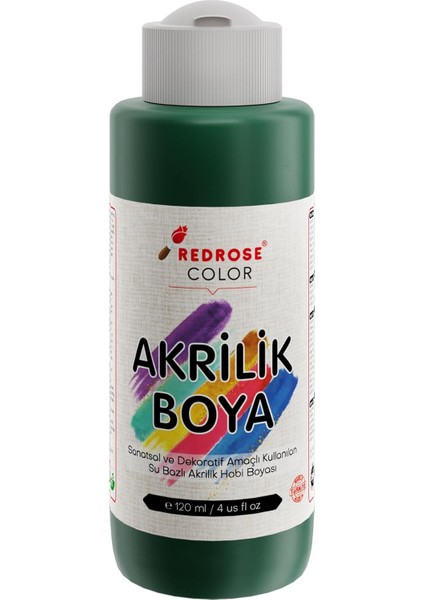 Rose Koyu Yeşil Akrilik 120 ml