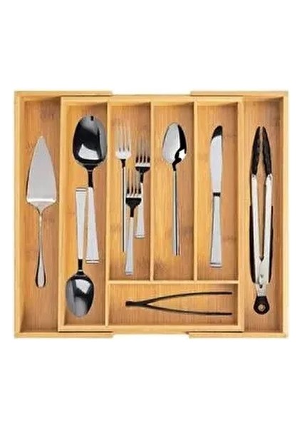 Ayarlanabilir Çekmece Içi 7 Gözlü Kaşıklık Bambu fiyatları