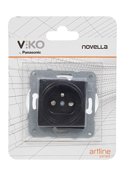 Novella Siyah Ups Priz Çarpma Karşıtı Çocuk Korumalı. Mekanizma+Düğme Kapak Çabuk Bağlanti Çarpma Karşıtı Çocuk Korumalı modelleri