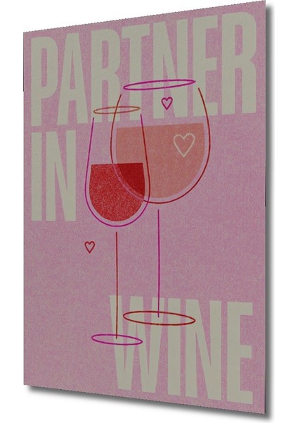 Dekoratif Ahşap Dikdörtgen Tablo Şarap Kadehleri Aşk fiyatları