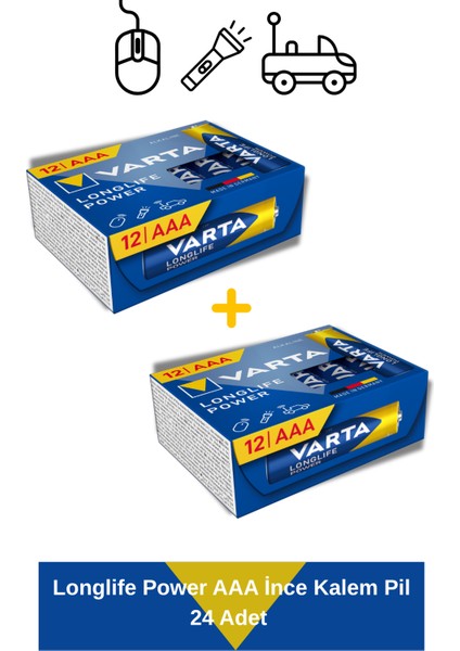 Longlife Power Aaa Kalem Pil 24 Adet