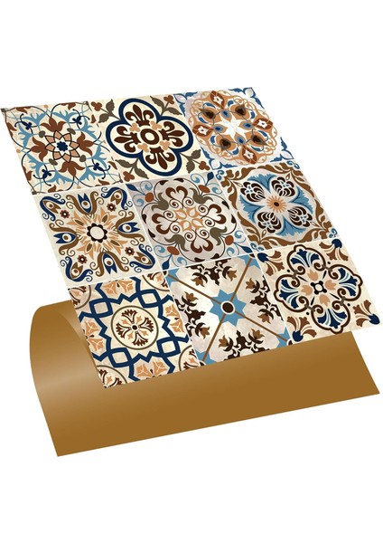 Kendinden Yapışkanlı Fas 019 Desenli Pvc, Yapışkanlı Kaplama, Çıkartması, Zemin Duvar 30X30 cm (11 Adet / 1 M²)