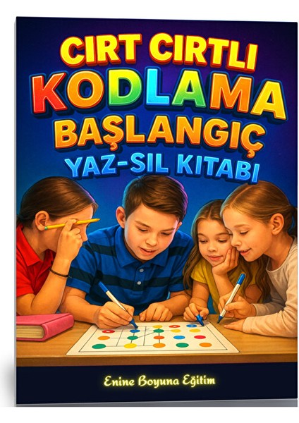 Cırt Cırtlı Kodlama Başlangıç Yaz-Sil Kitabı