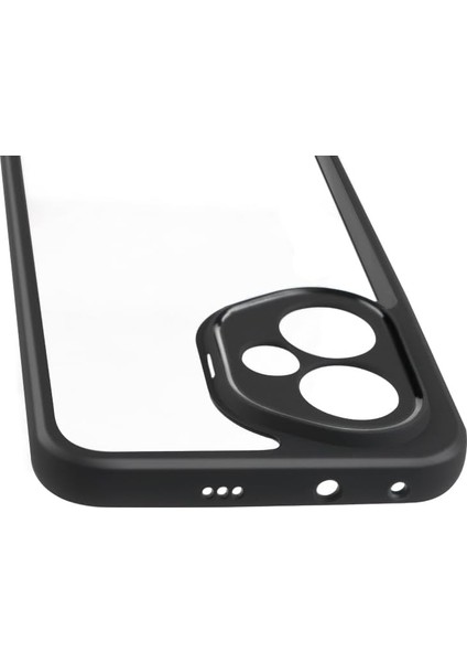 Honor 400 ile Uyumlu Kamera Korumalı Şeffaf Pürüzsüz Arka Yüzey Z-New Roll Kapak Parmak Izi Yapmayan Honor 400 Için Kılıf Siyah modelleri