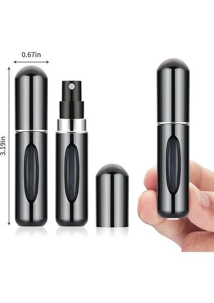Parfüm Şişesi, Parfüm Şişesinden Doldurulabilir Mini Seyahat Boy Sprey Şişe, Cep Boy Taşınabilir Parfüm Şişesi 2 Adet (Asorti) fırsatları